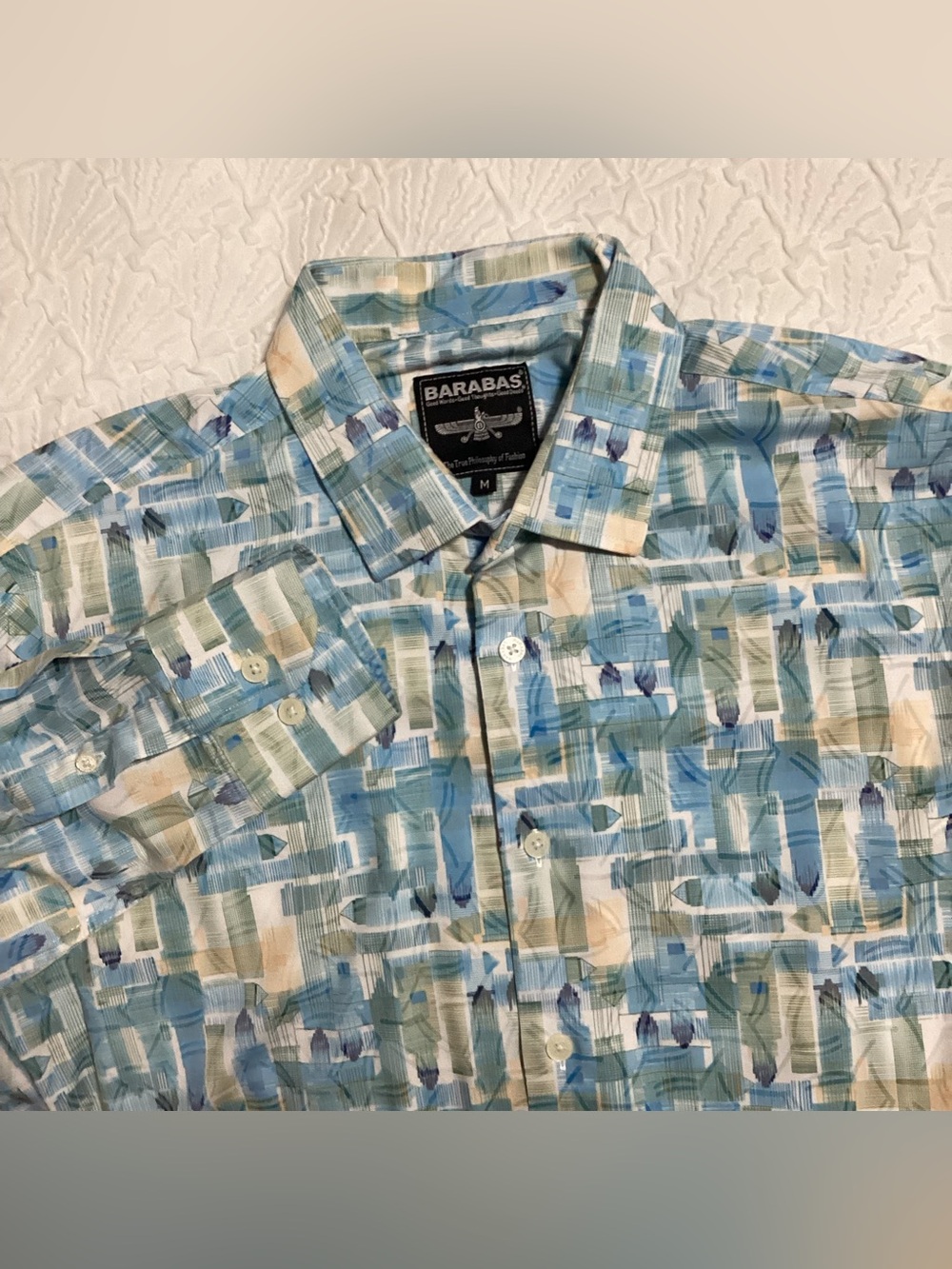 Barabas Abstract Print Shirt